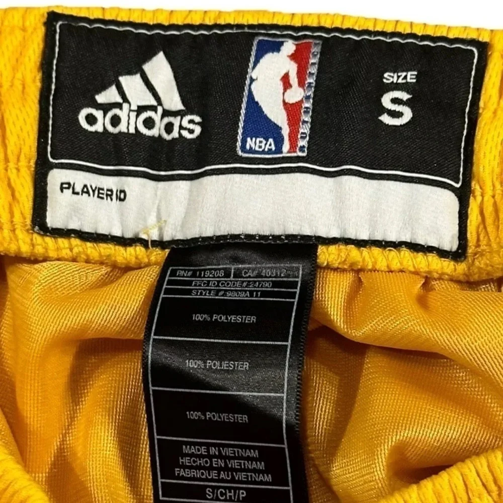 Los Angeles Lakers NBA Adidas Swingman Shorts Purple Gold Men's Size Small